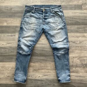 31x30 G-Star RAW 5620 3D Slim Jeans Men’s Fits 35x29 Blue Button Fly Stretch